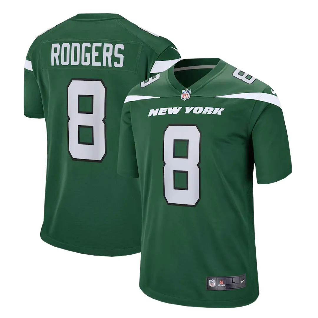 NFL - Maillot de match Aaron Rodgers des New York Jets pour hommes (67NM NJGH 9ZF 00S)