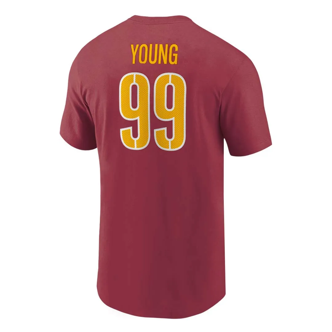 NFL - T-shirt à manches courtes pour hommes Washington Commanders Chase Young (QF6E 0513 9EF 00R)