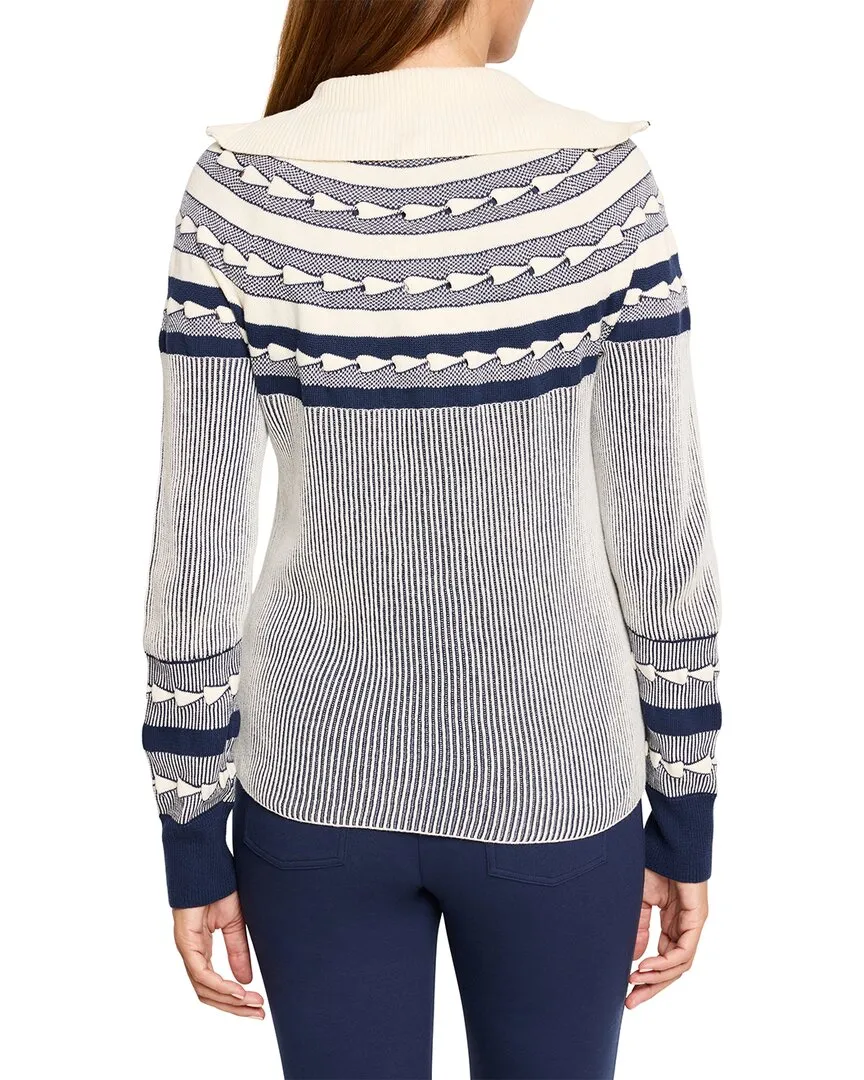 NIC   ZOE Cardigan à zip devant motif Fairisle