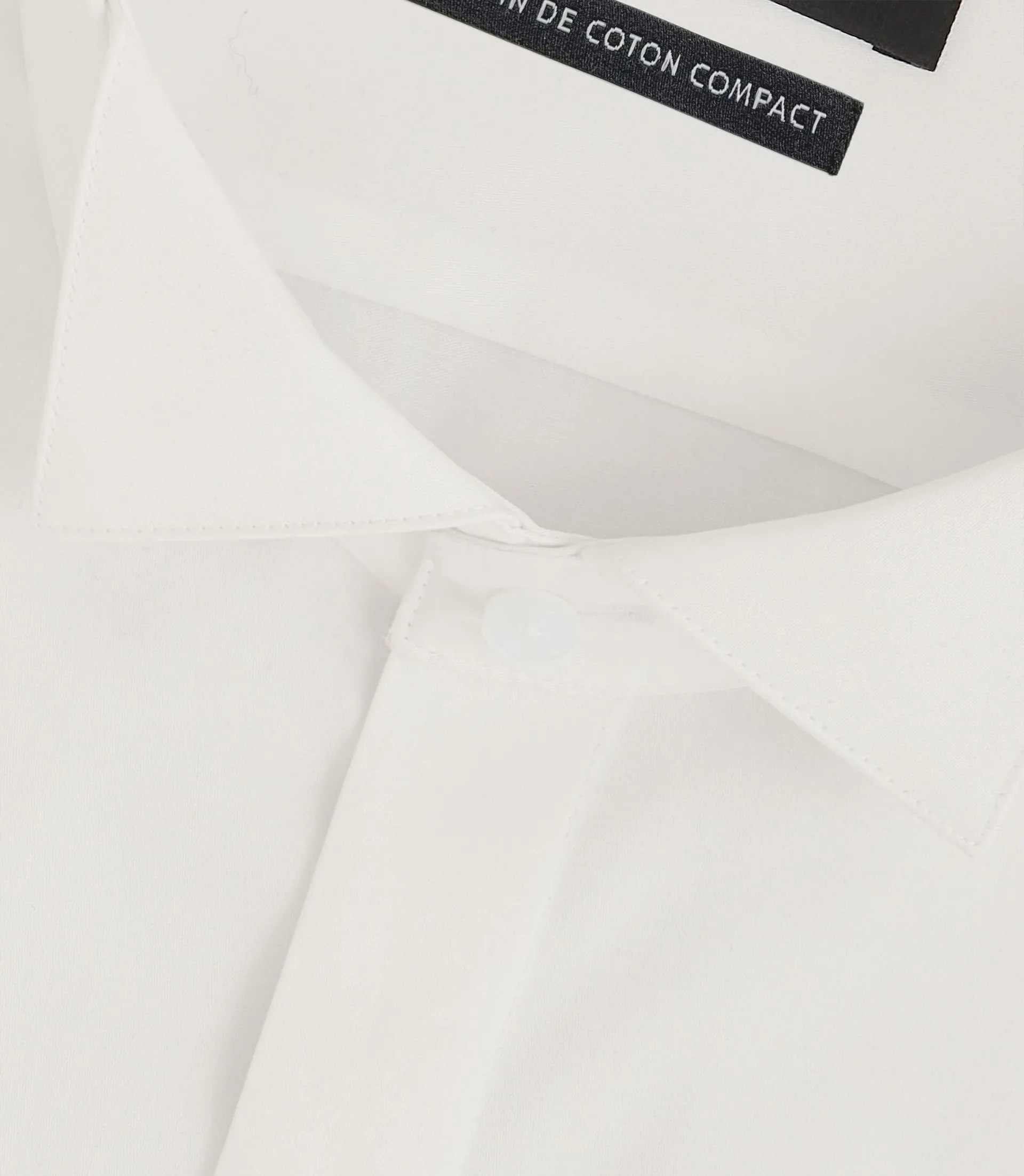 Chemise formelle en satin blanc cassé METAPHOR