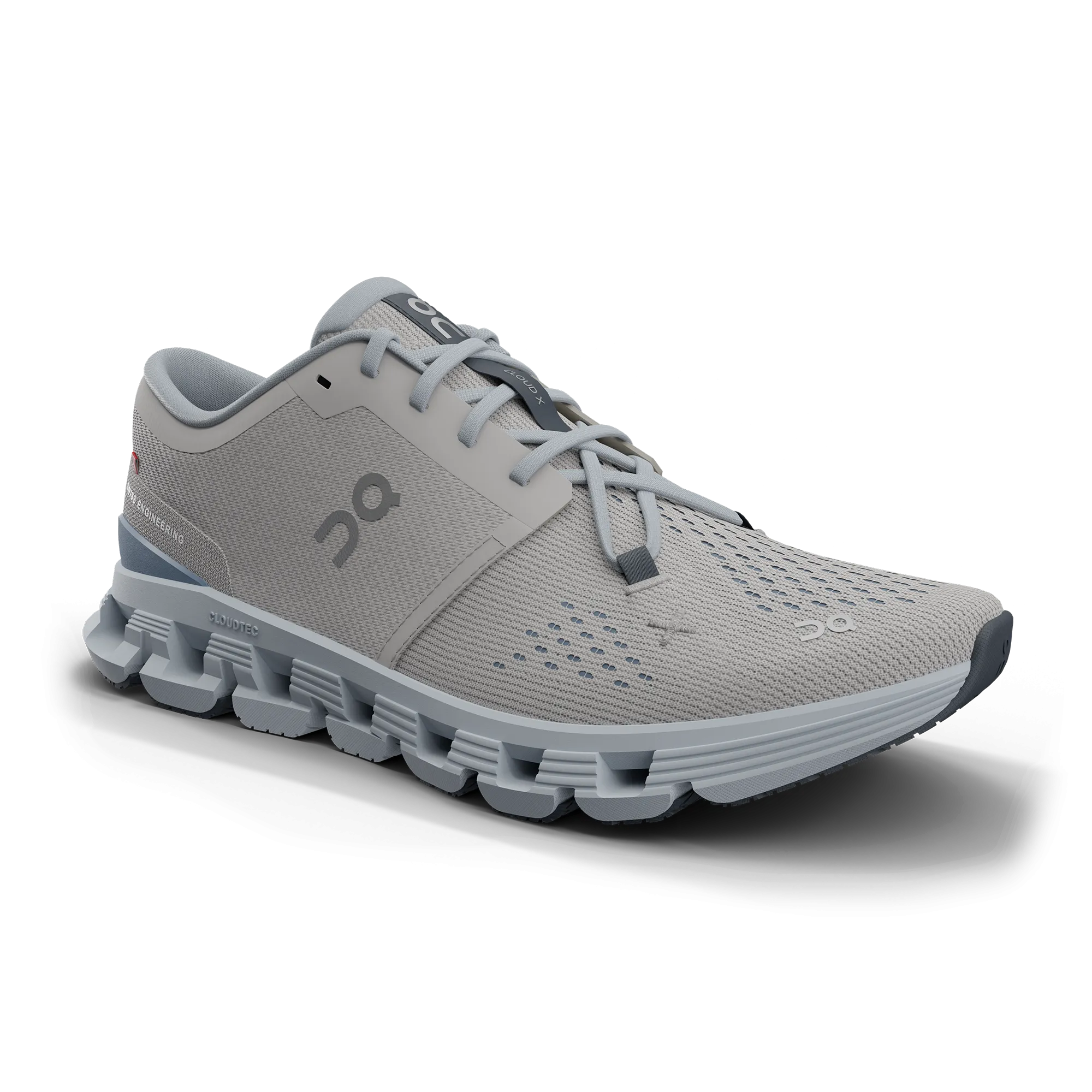 Chaussures On Women's Cloud X 4 - Argent / Chambray - Chaussures On Cloud