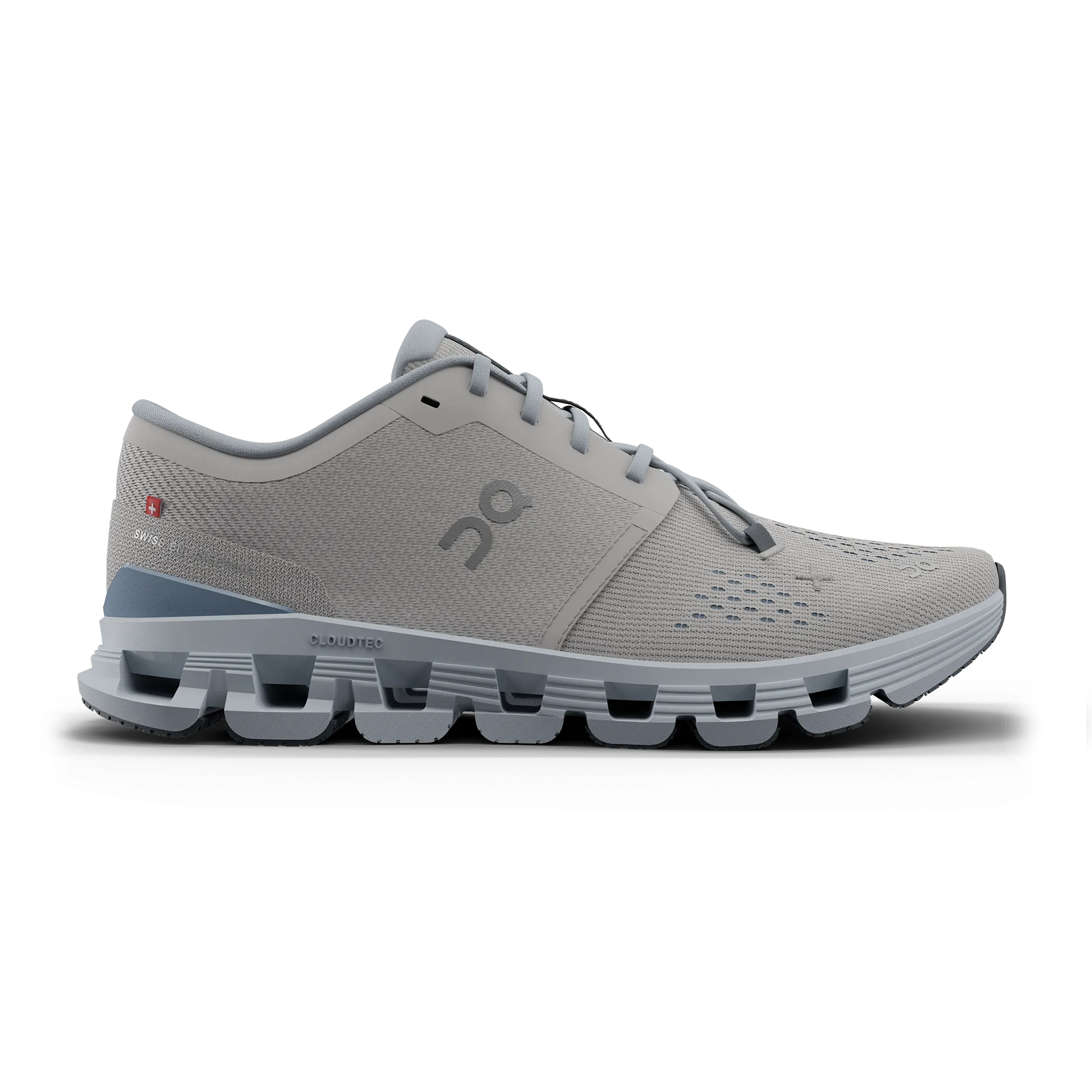 Chaussures On Women's Cloud X 4 - Argent / Chambray - Chaussures On Cloud