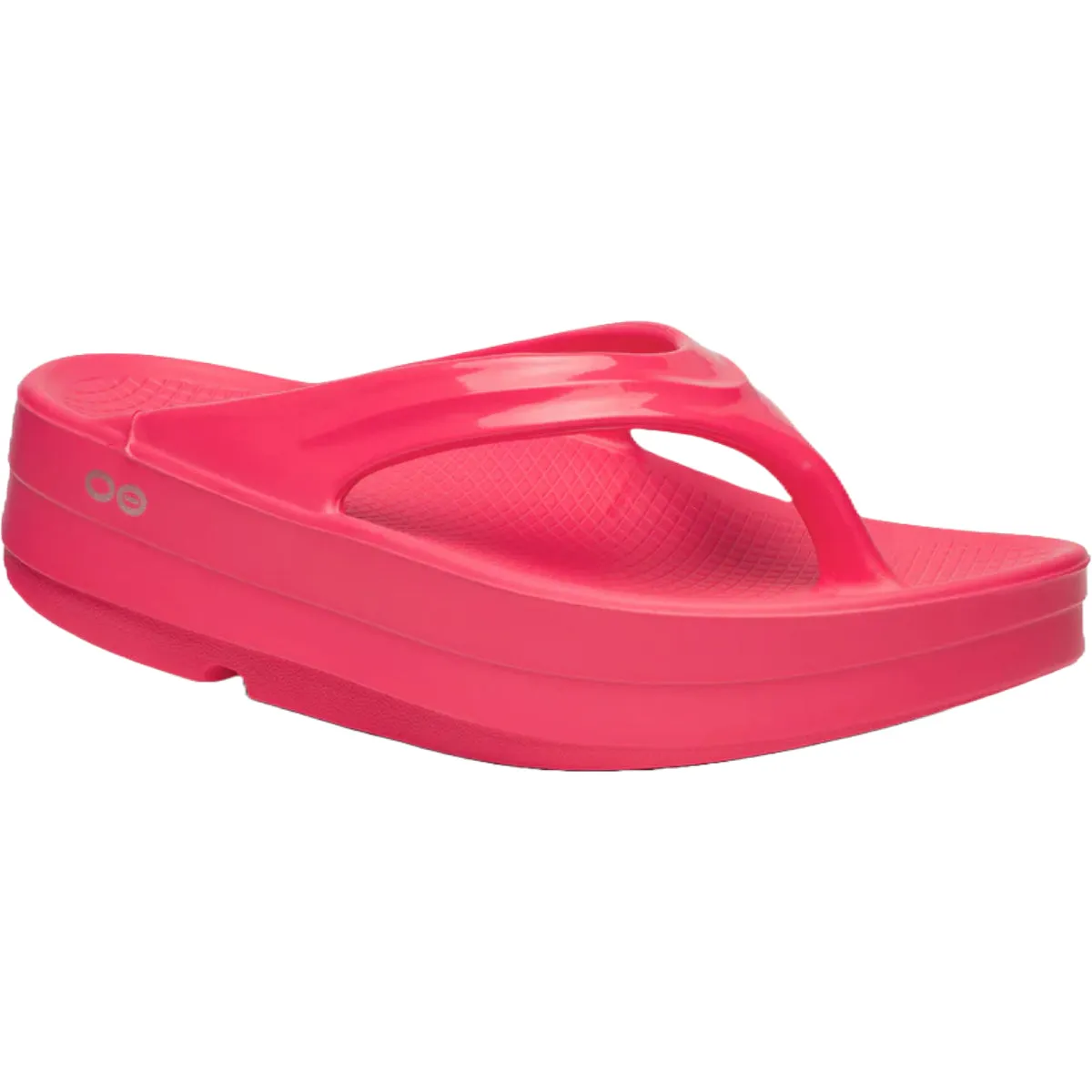 Oofos OOmega OOlala Sandale - Chaussures Neon Berry pour Femme Oofos