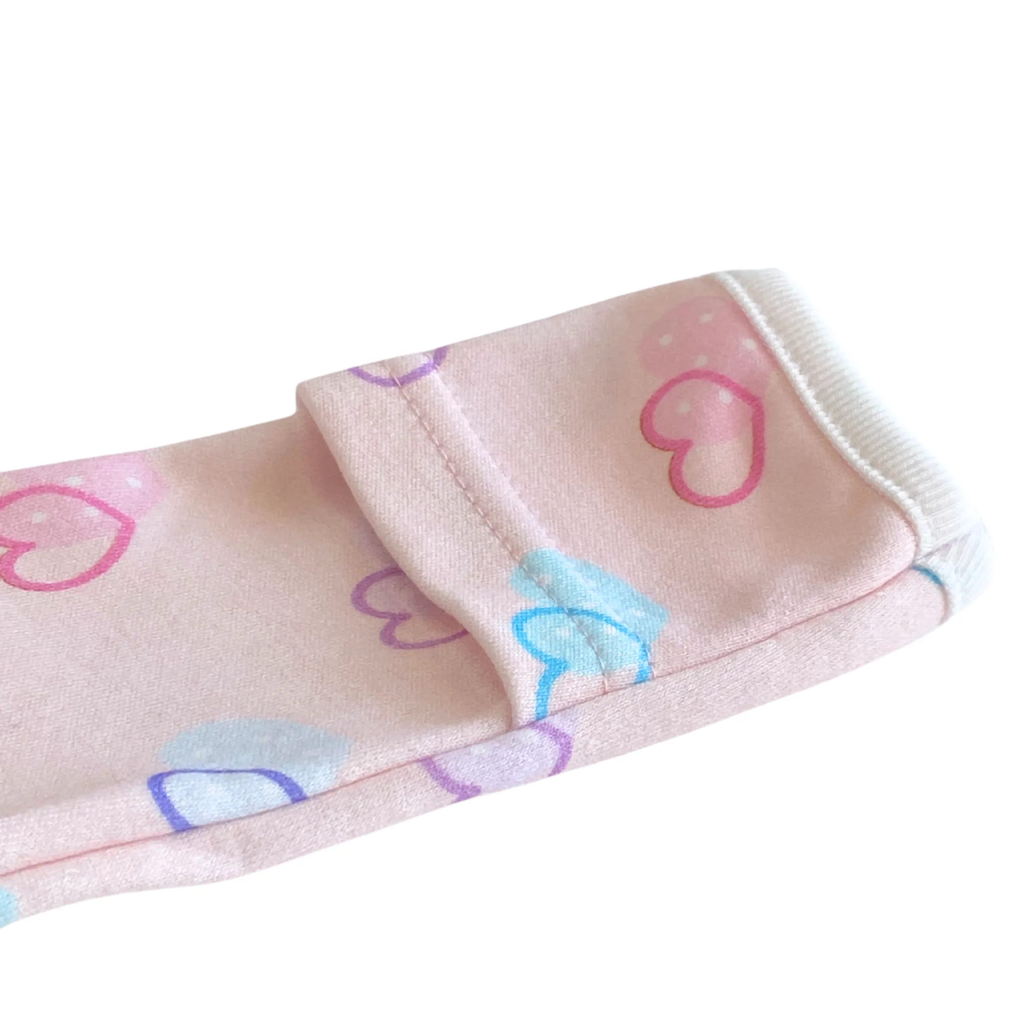 Pyjama convertible en coton bio motifs cœurs