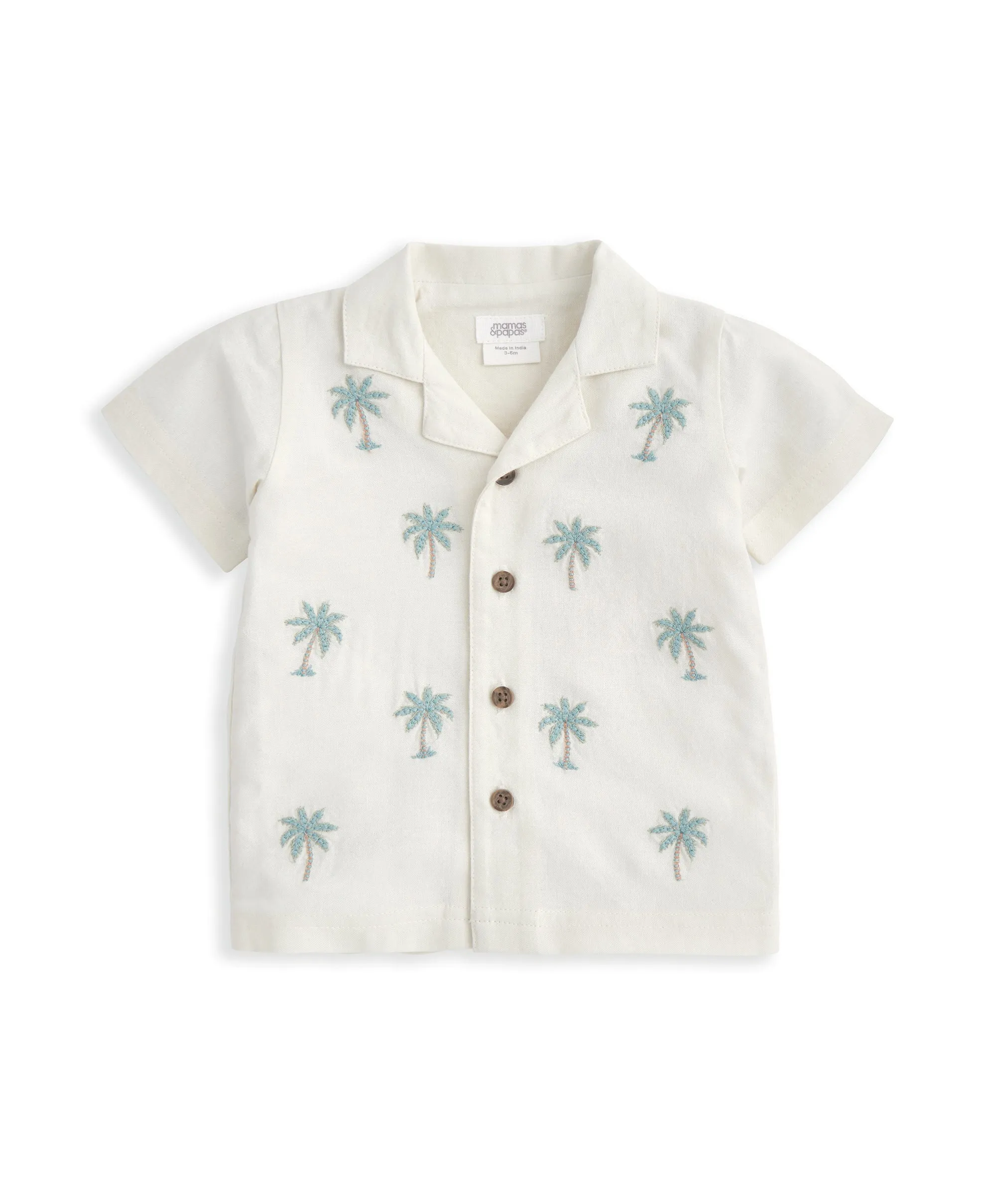 Chemise Brodée Palmier