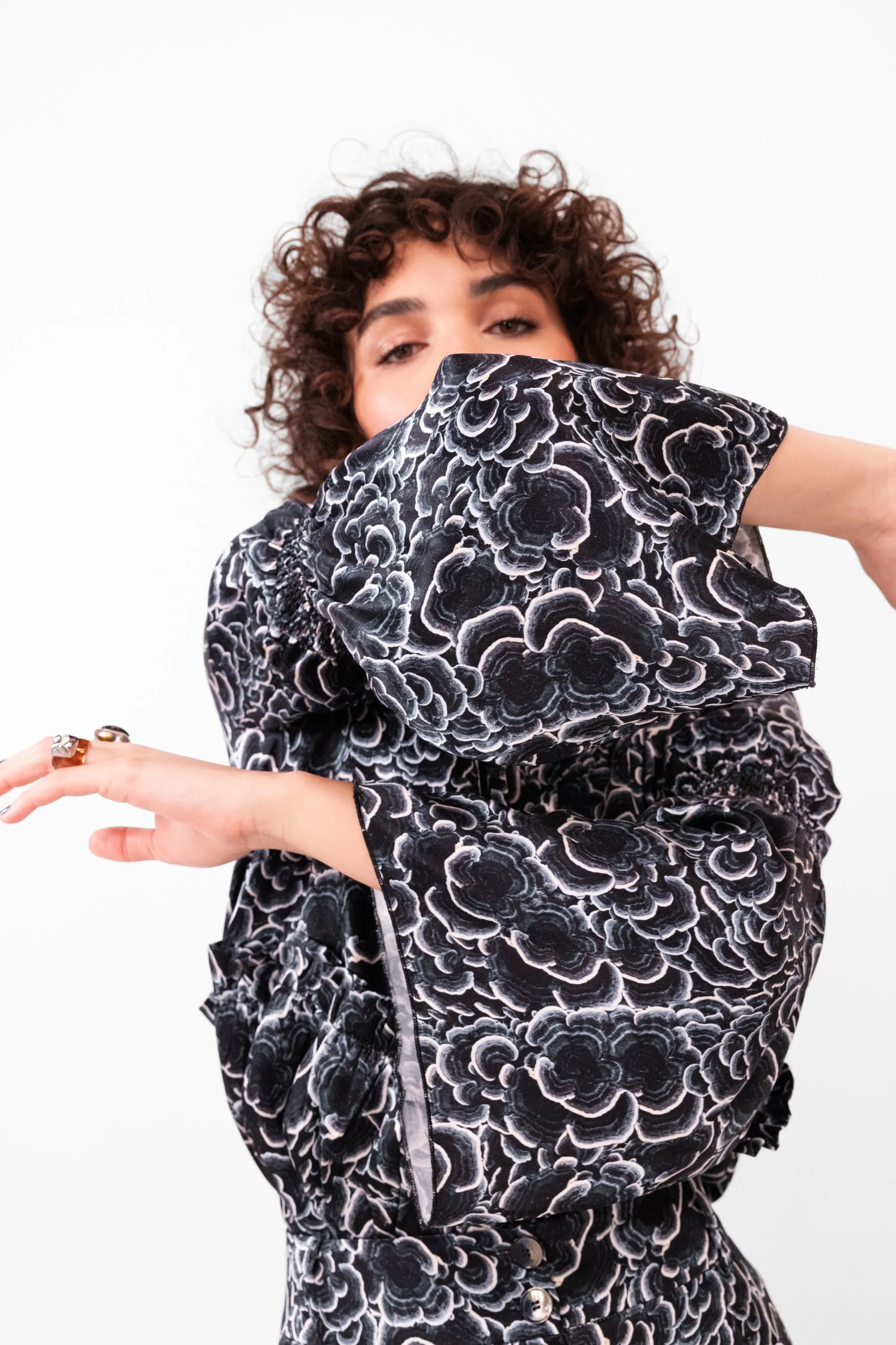 Blouse panda à l'imprimé Funghi Réglisse
