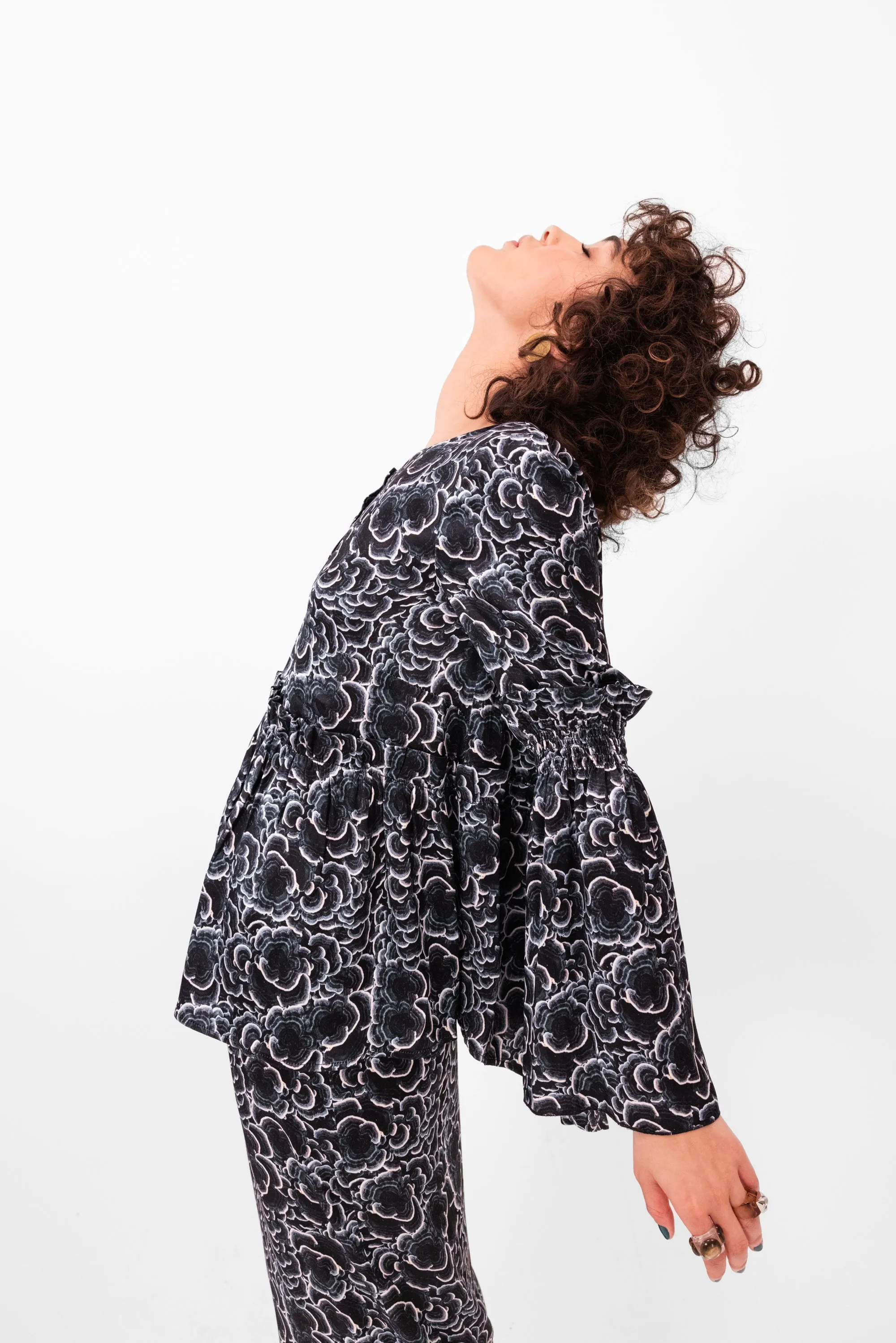 Blouse panda à l'imprimé Funghi Réglisse