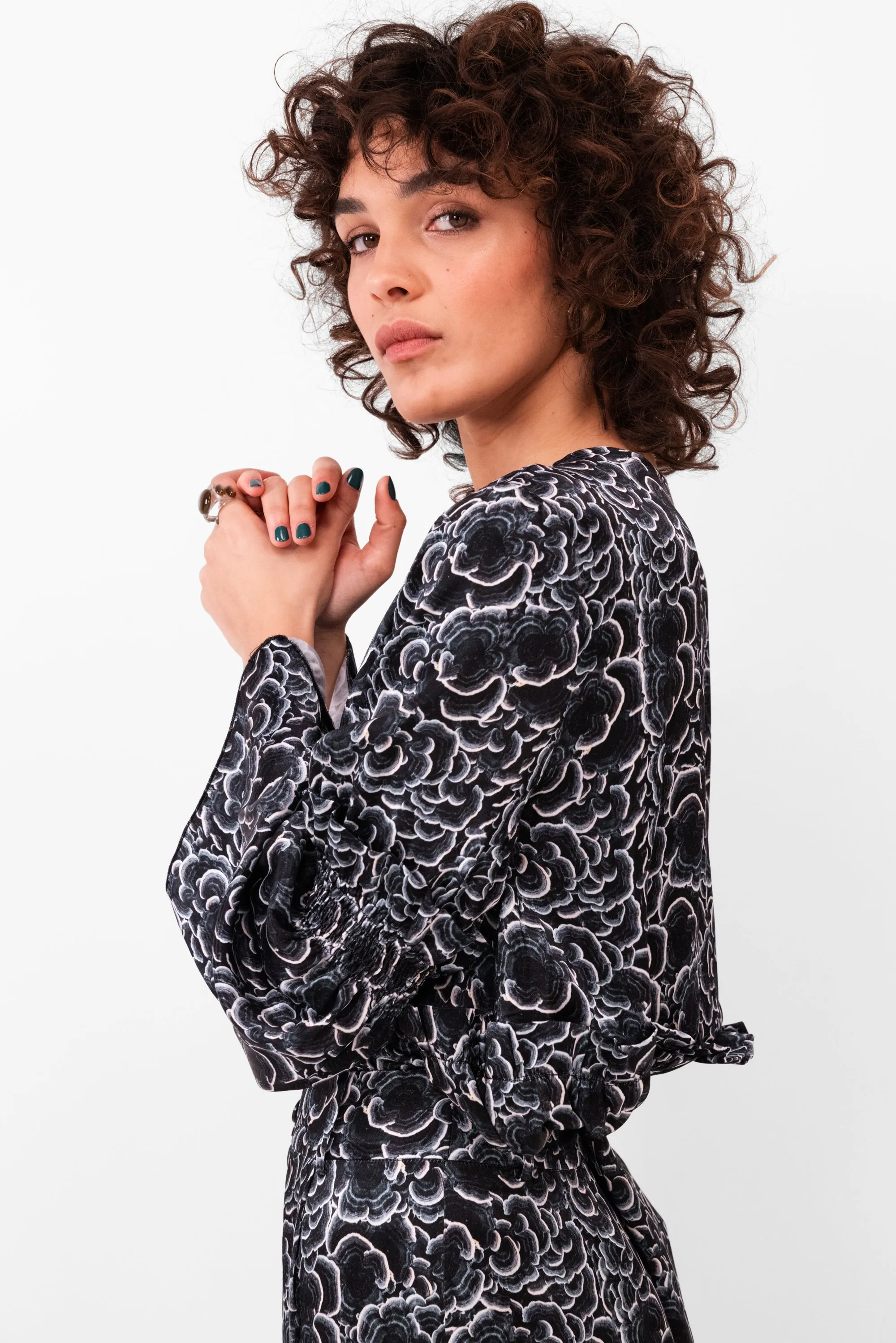 Blouse panda à l'imprimé Funghi Réglisse