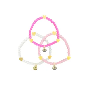 Set de Bracelets Cœurs Roses Babykids_Bits-Bows