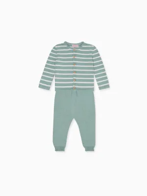 ensemble en maille de coton pinto