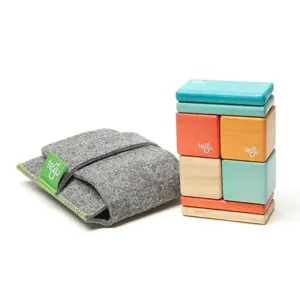 Blocs Magnétiques en Bois avec Pochette - Coucher de Soleil
