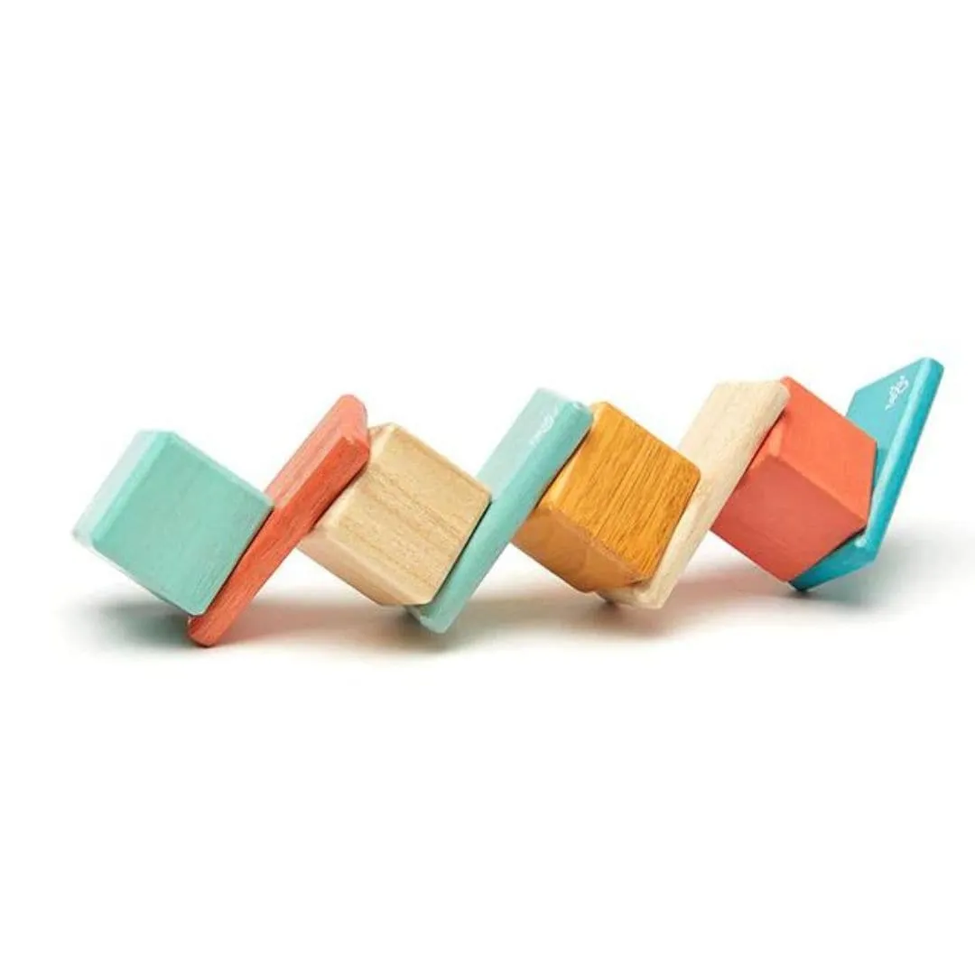 Blocs Magnétiques en Bois avec Pochette - Coucher de Soleil