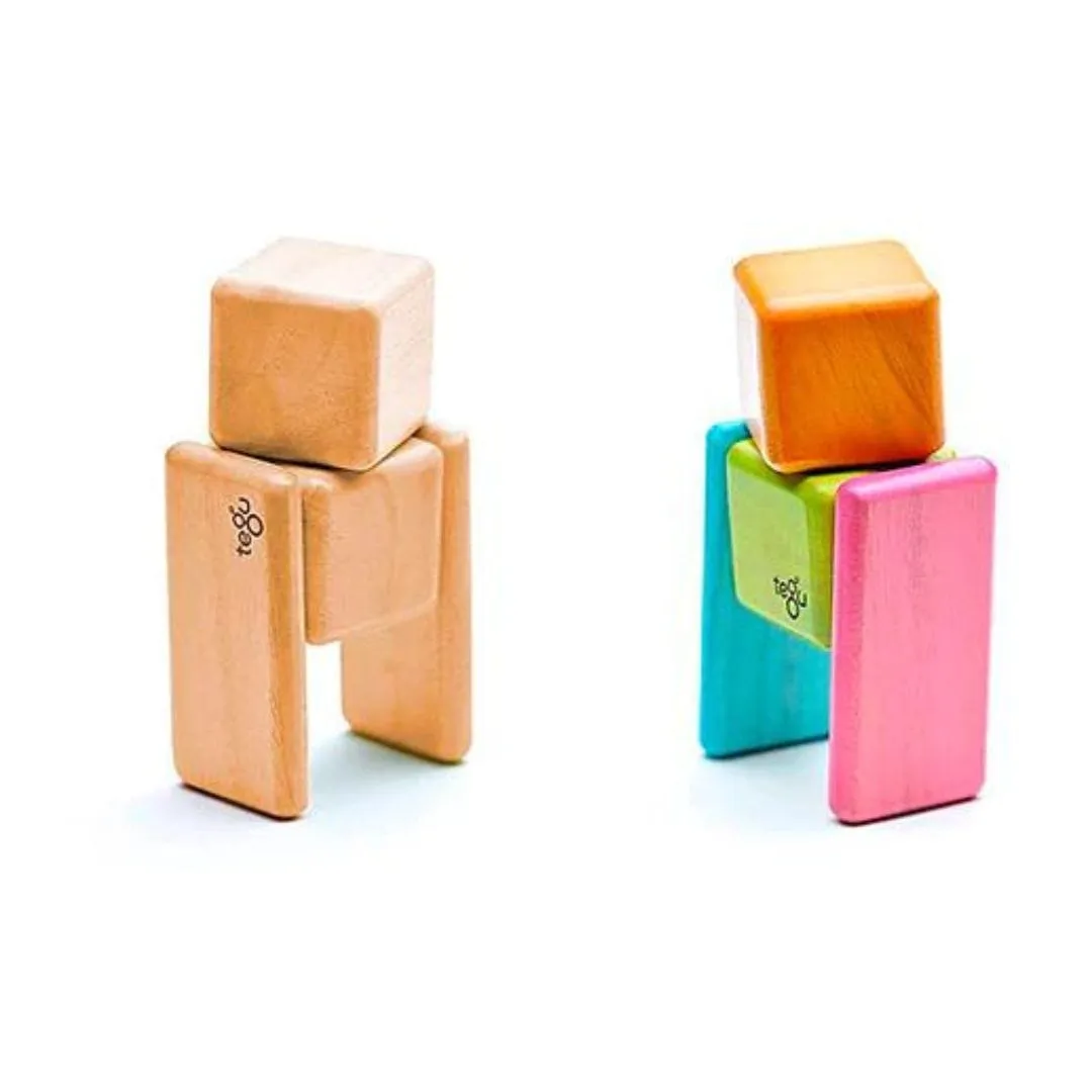 Blocs Magnétiques en Bois avec Pochette - Teintes