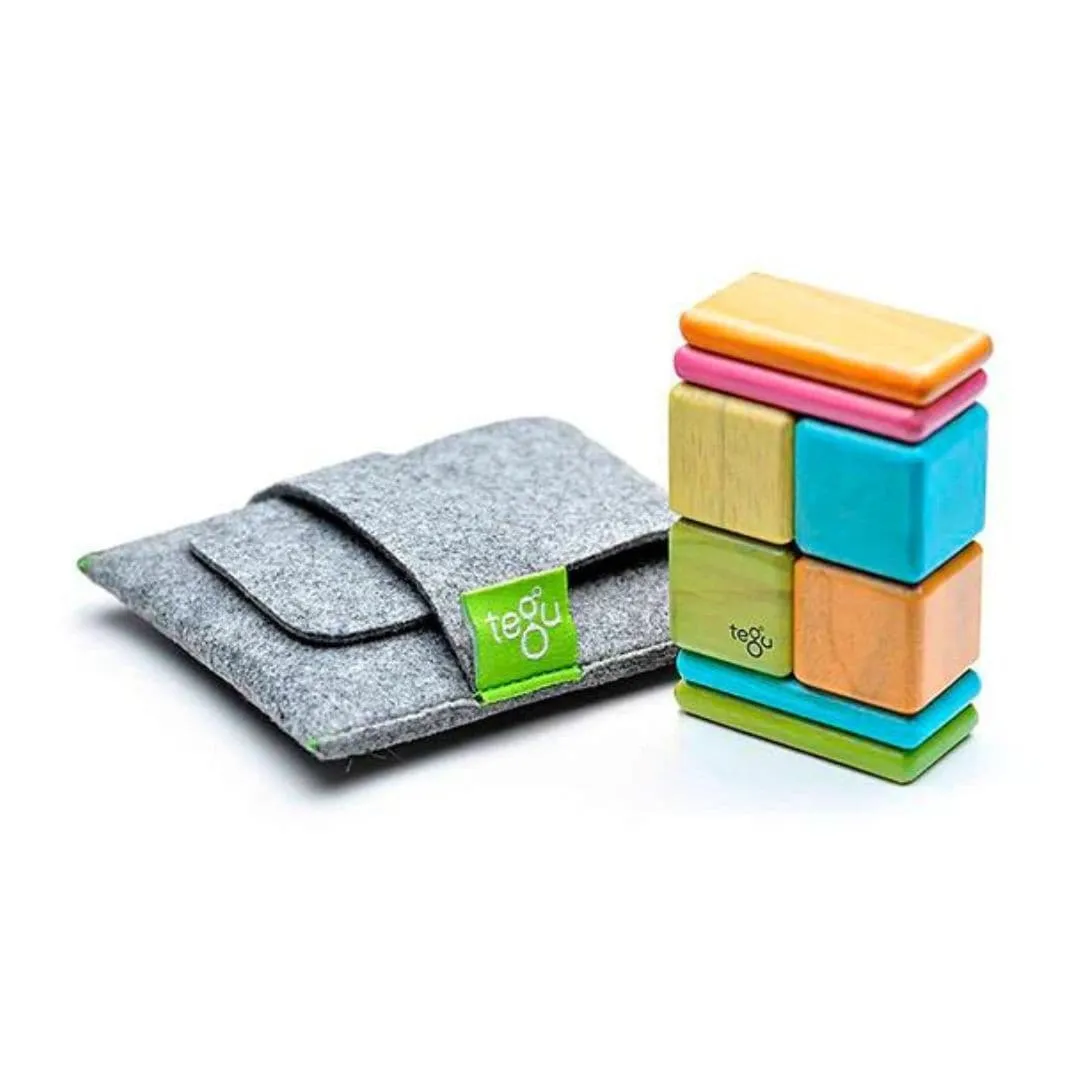 Blocs Magnétiques en Bois avec Pochette - Teintes