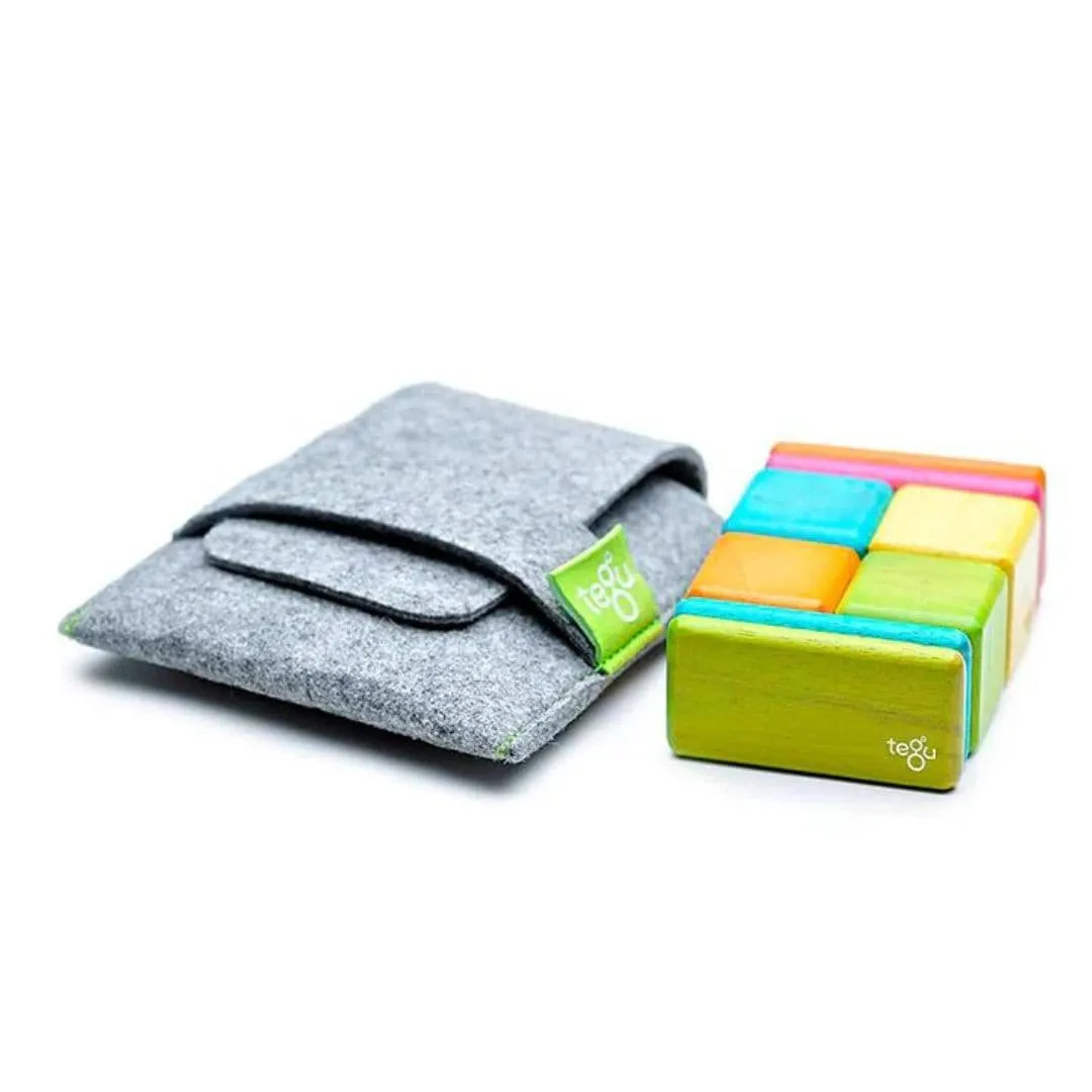 Blocs Magnétiques en Bois avec Pochette - Teintes