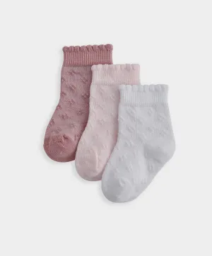 Chaussettes Pointelle (Lot de 3)