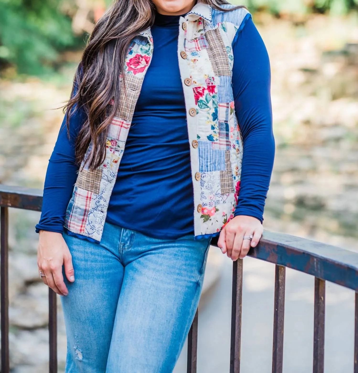 Gilet Patchwork Polly Multicolore