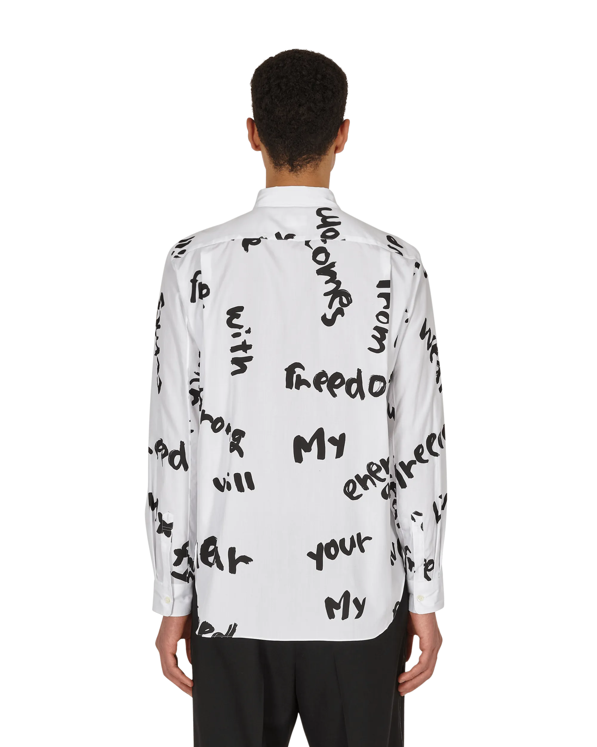 Chemise imprimée blanche