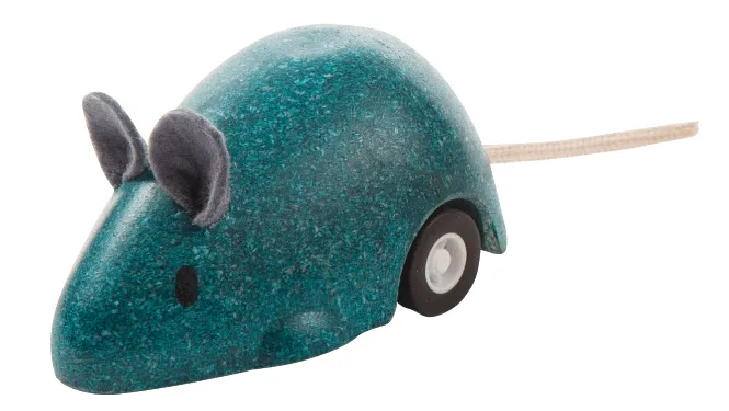 Souris de Retrait en Mouvement - Rose, Bleue ou Jaune
