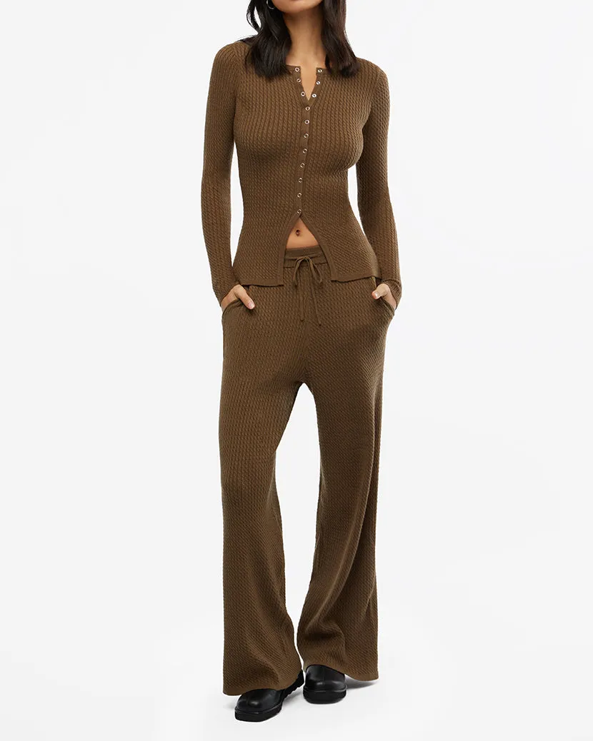 Pantalon droit à enfiler