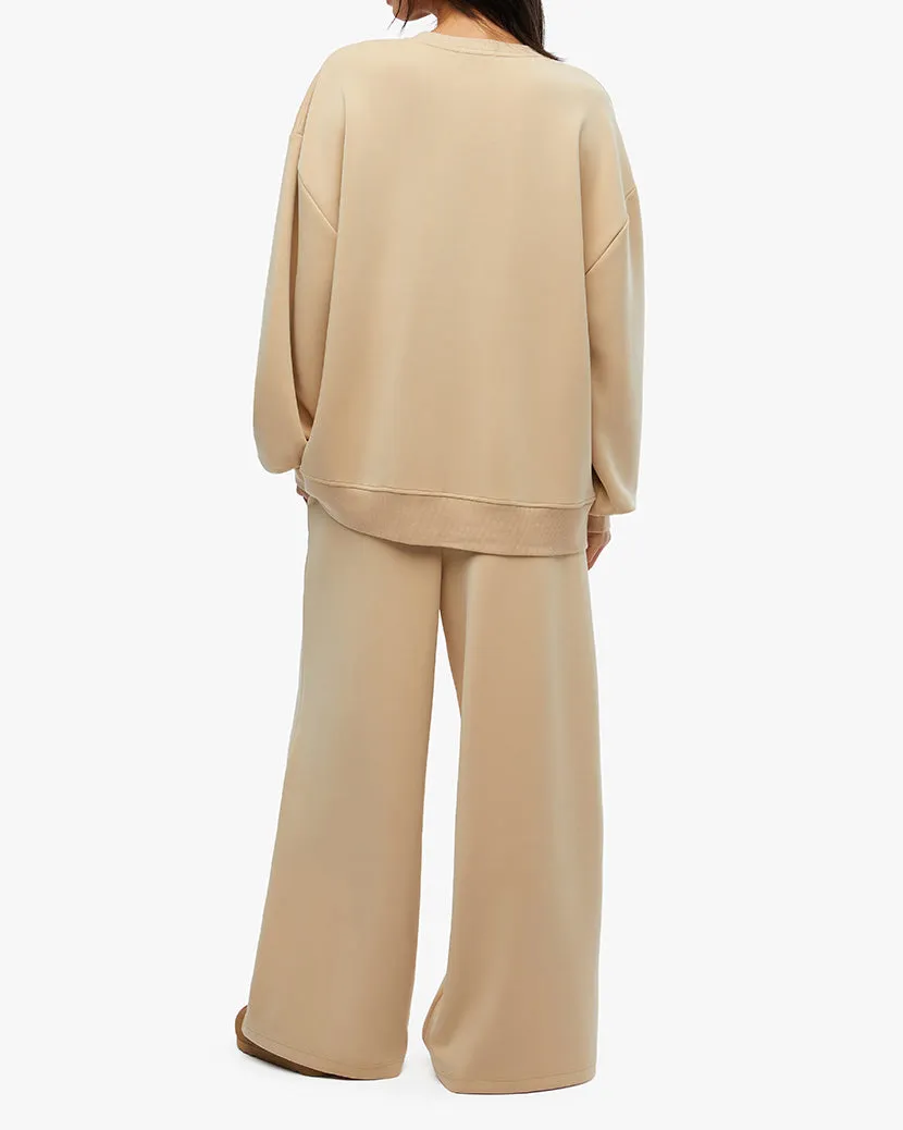 Pantalon large à enfiler