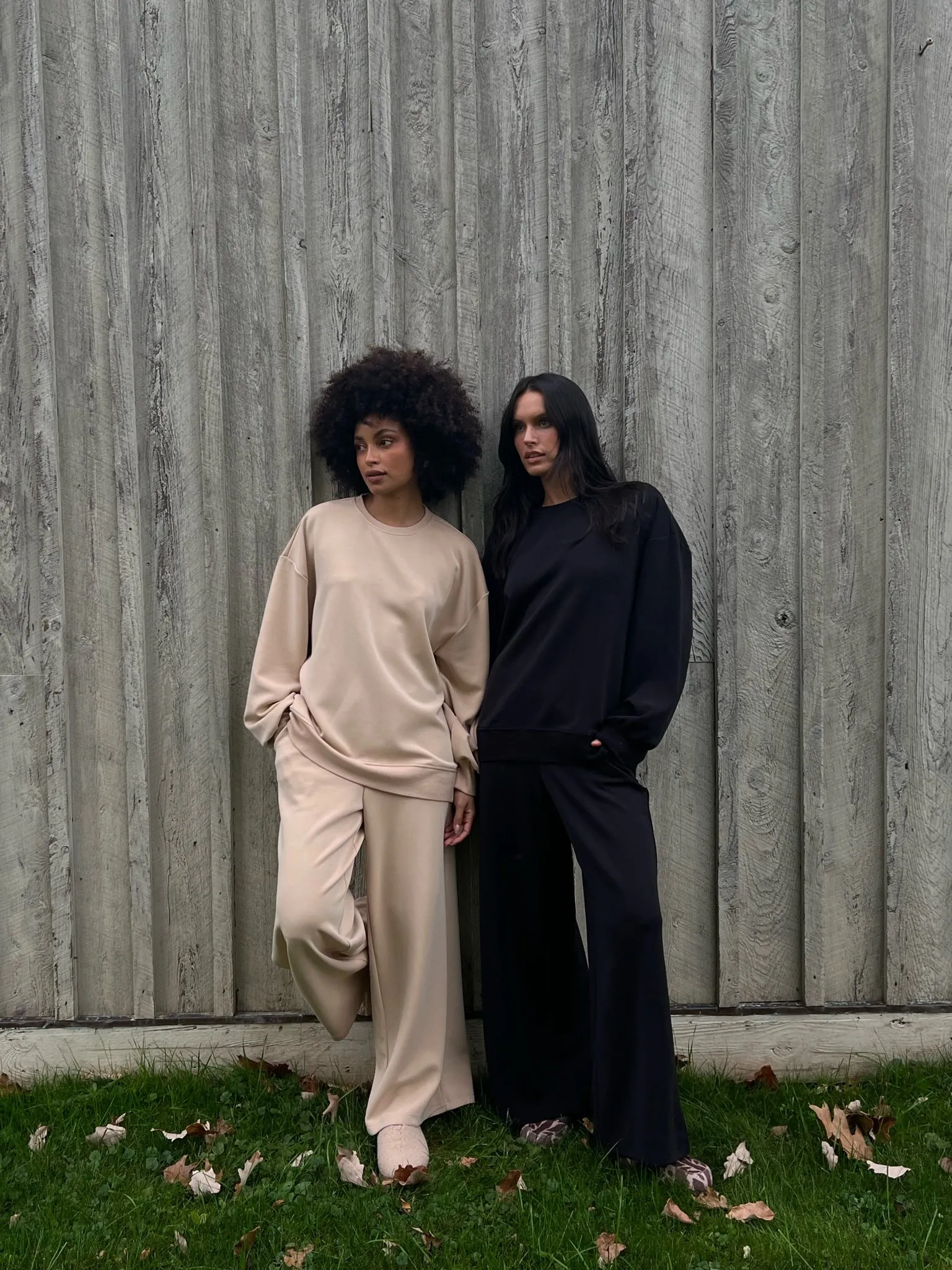 Pantalon large à enfiler