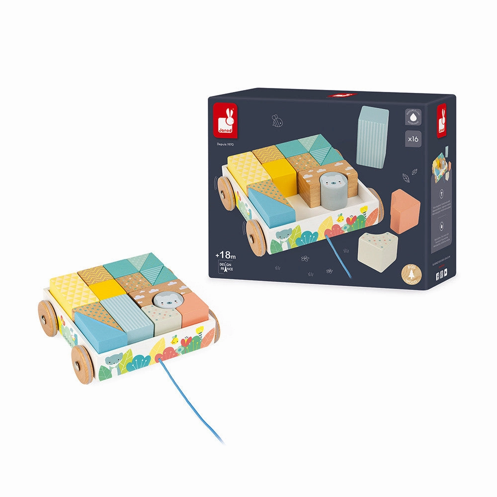 Chariot à blocs à tirer