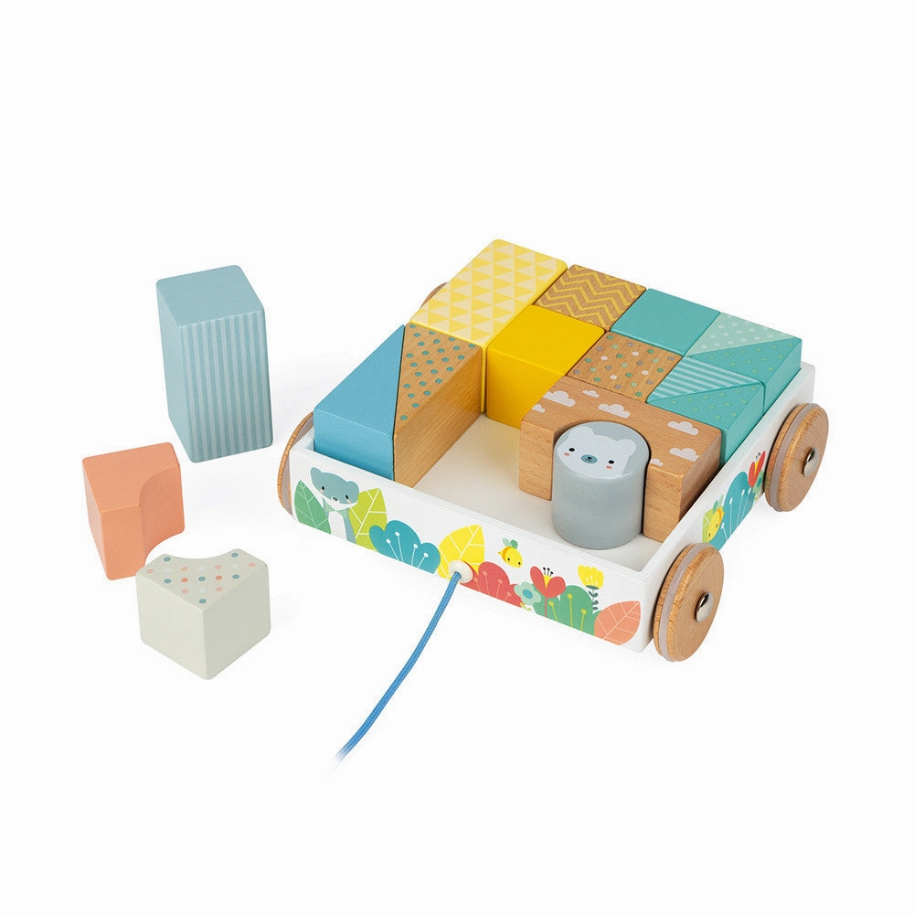 Chariot à blocs à tirer