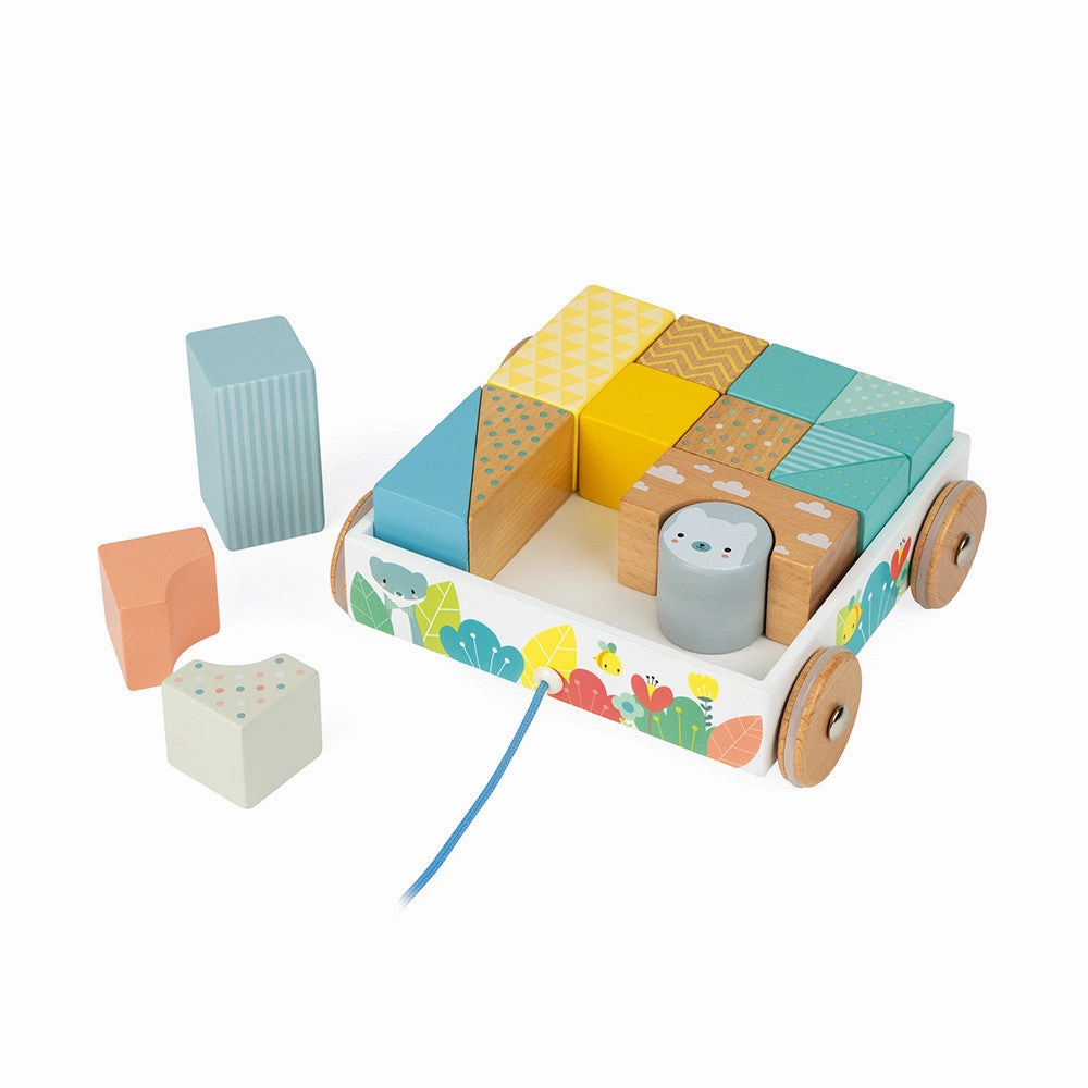 Chariot à blocs à tirer