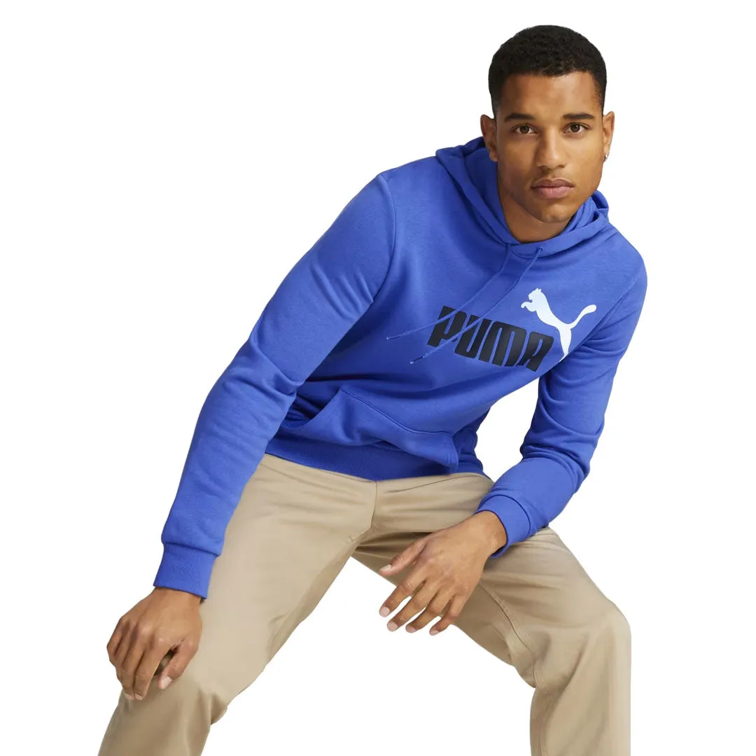 Puma - Sweat à capuche Essentials pour homme avec grand logo bicolore (586765 92)