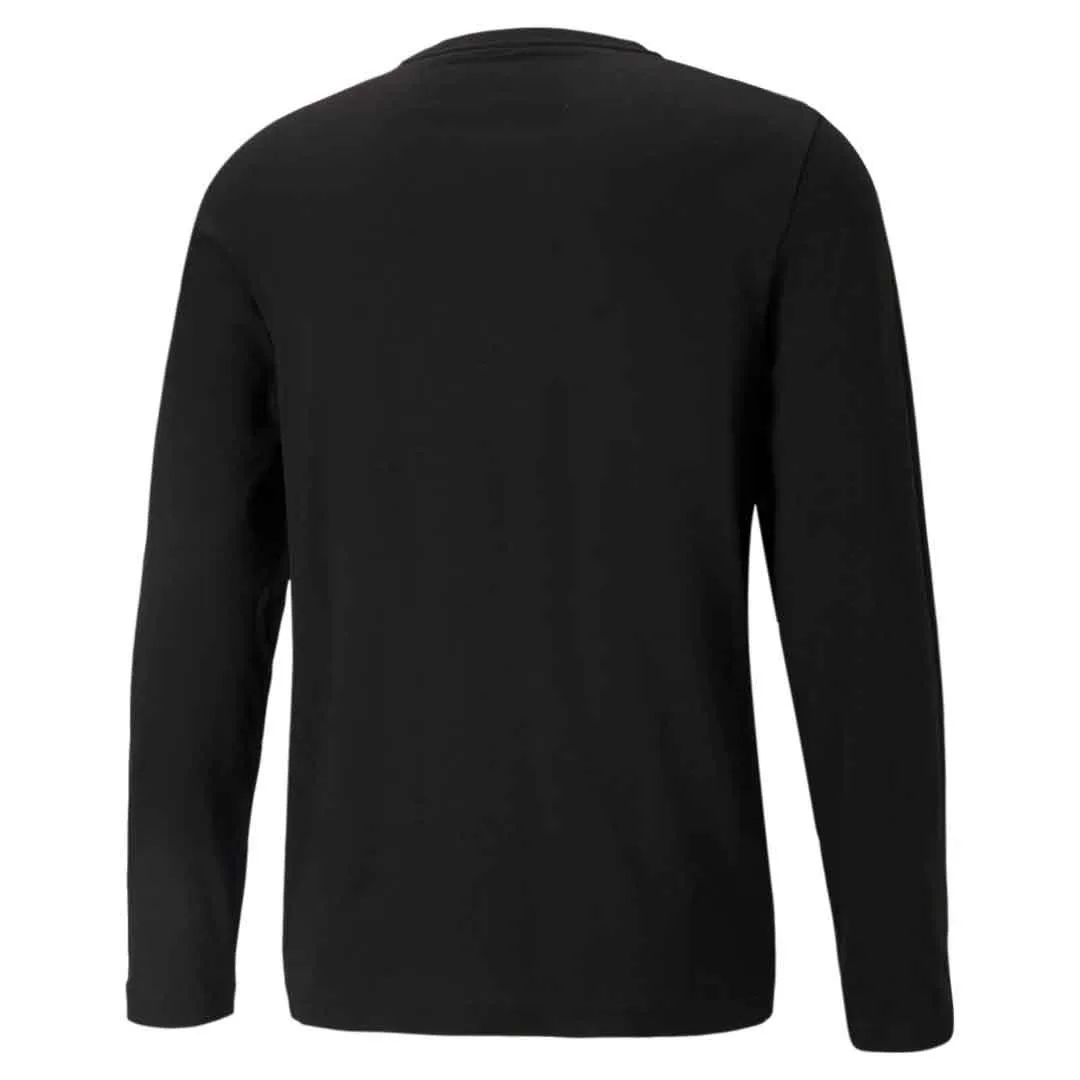 Puma - T-shirt à manches longues Essentials avec petit logo (586672 01)