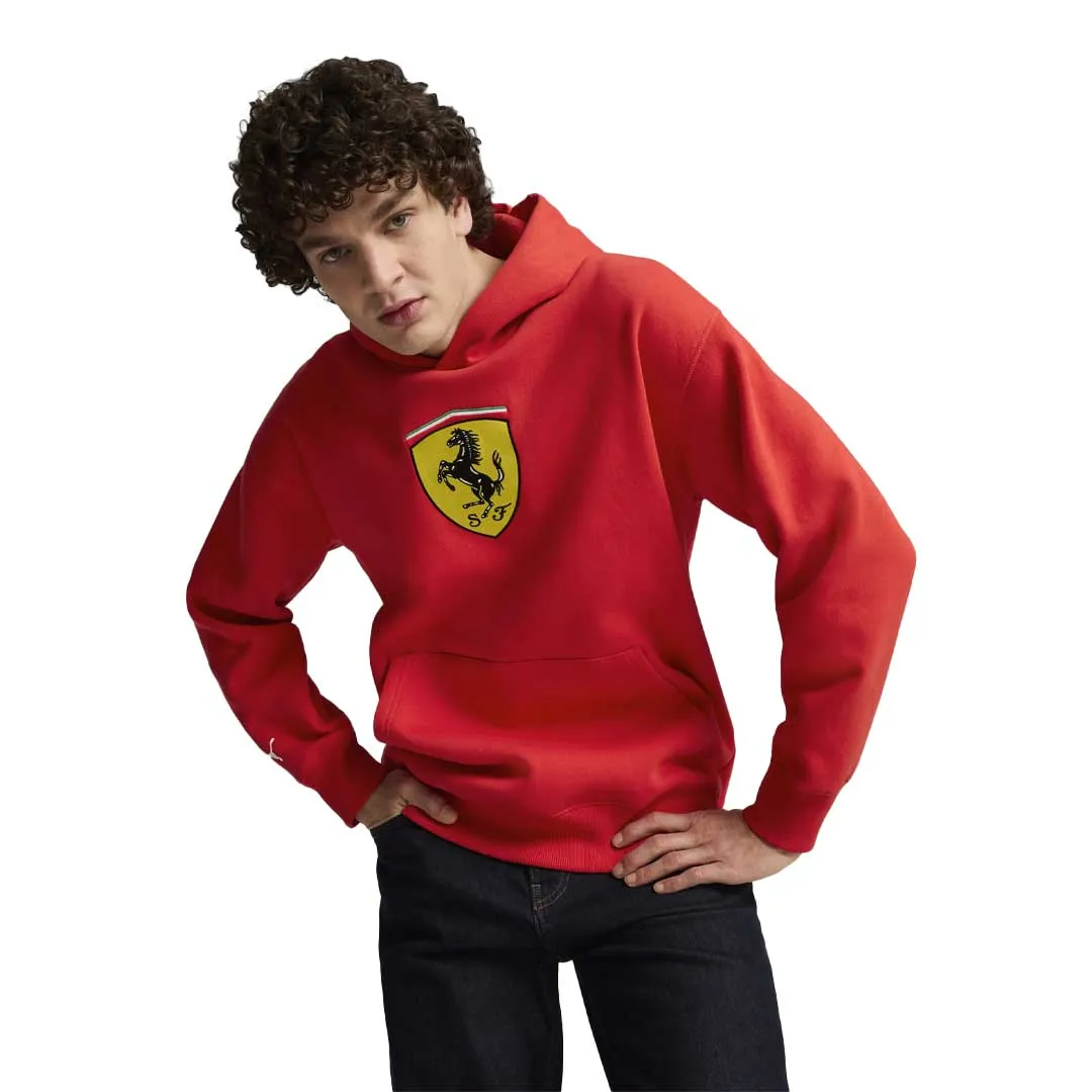 Puma - Sweat à capuche Big Shield de course Scuderia Ferrari pour homme (627054 02)