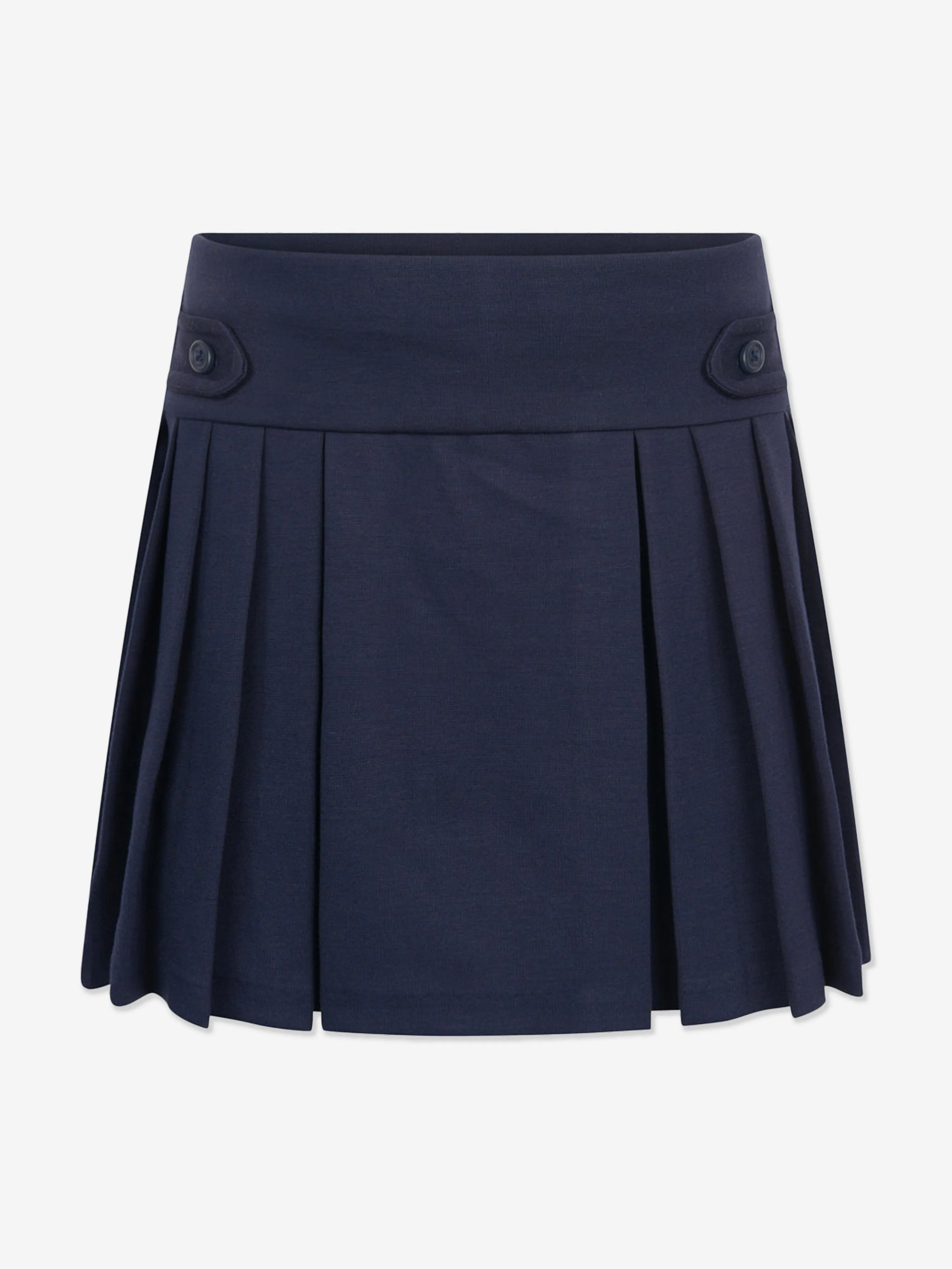 Ralph Lauren Jupe plissée en ponte marine pour filles