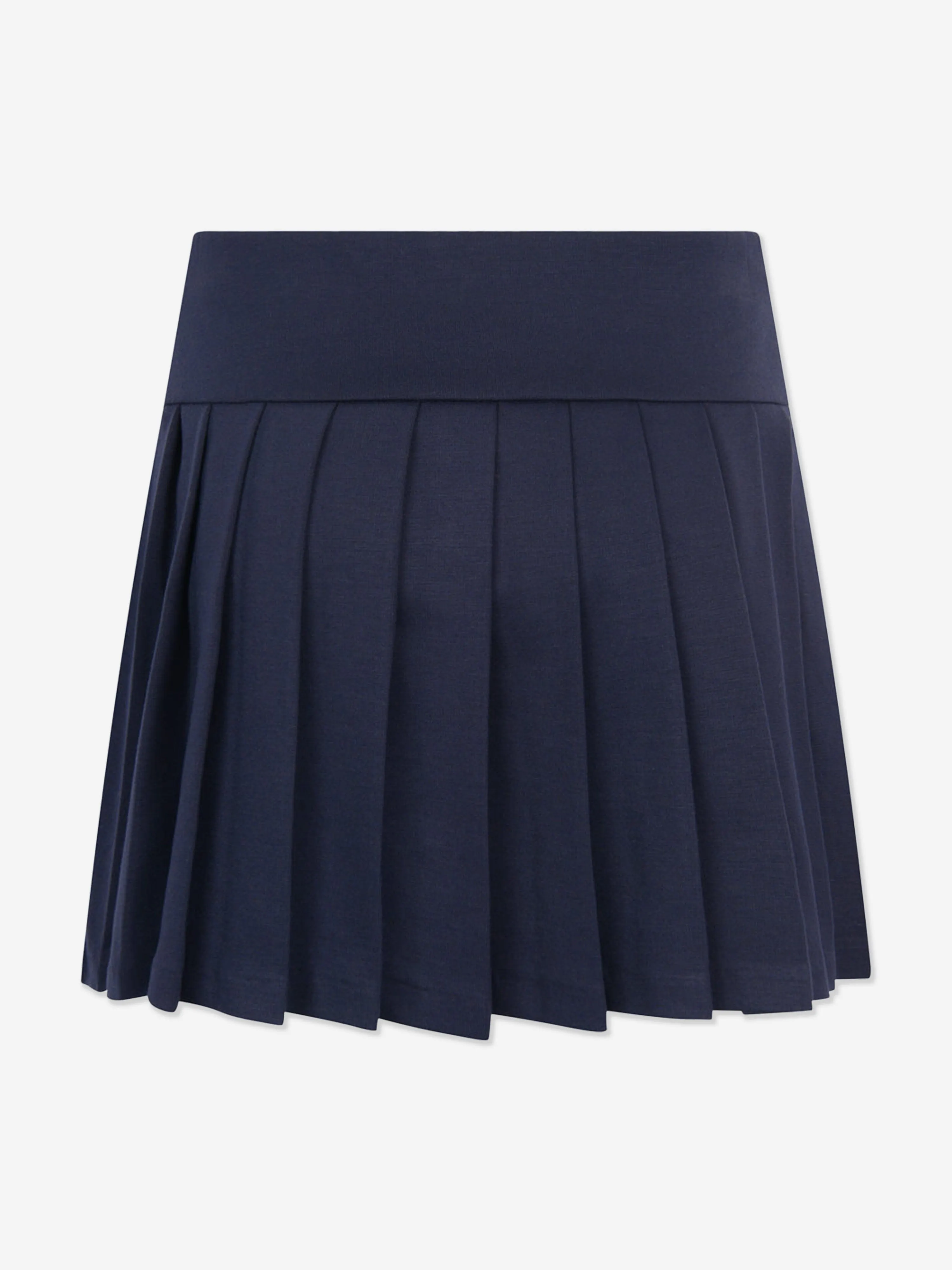 Ralph Lauren Jupe plissée en ponte marine pour filles