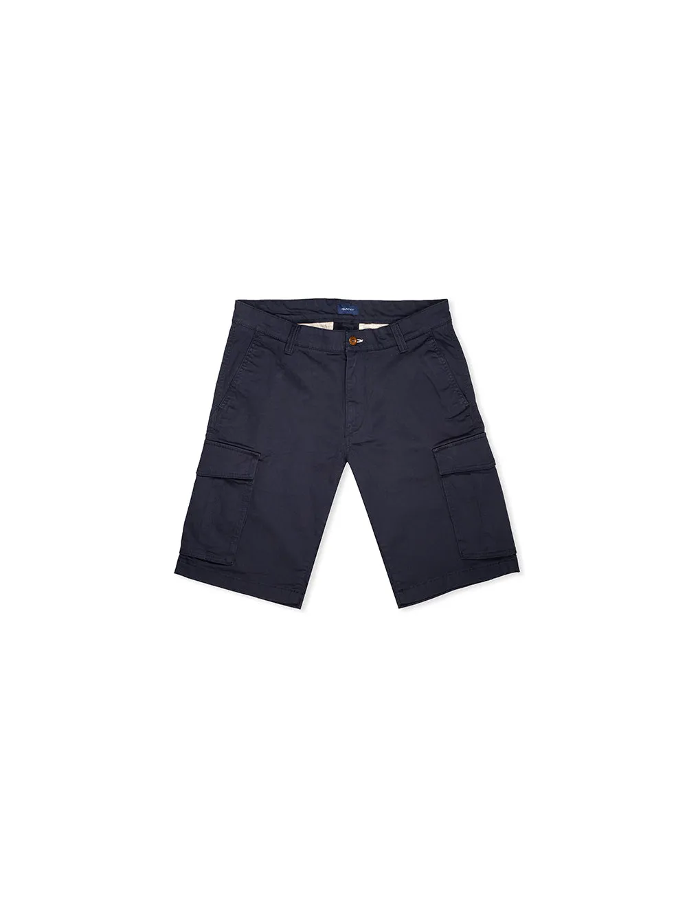 Short Cargo en Sergé Coupe Détendue Marine