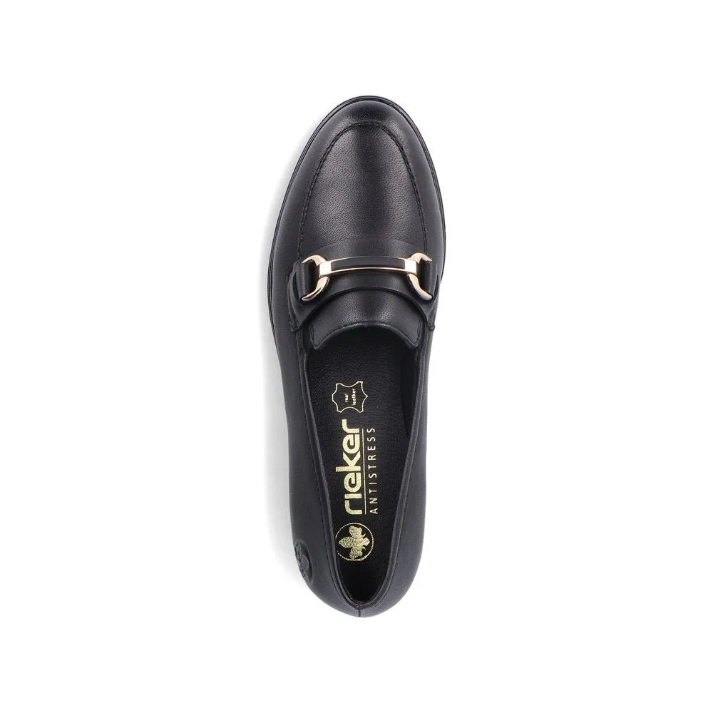 Rieker Chaussures 46262-01 Noir à Enfiler