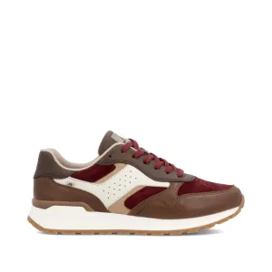 Rieker Chaussures W0607-35 à Lacets Marron/Bordeaux Multicolore