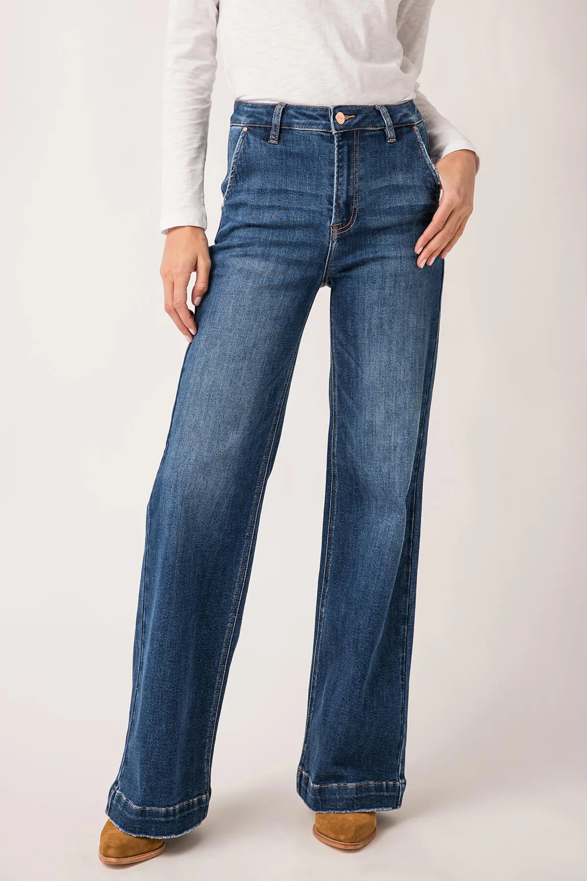 Jeans larges à jambe évasée Risen Trouser