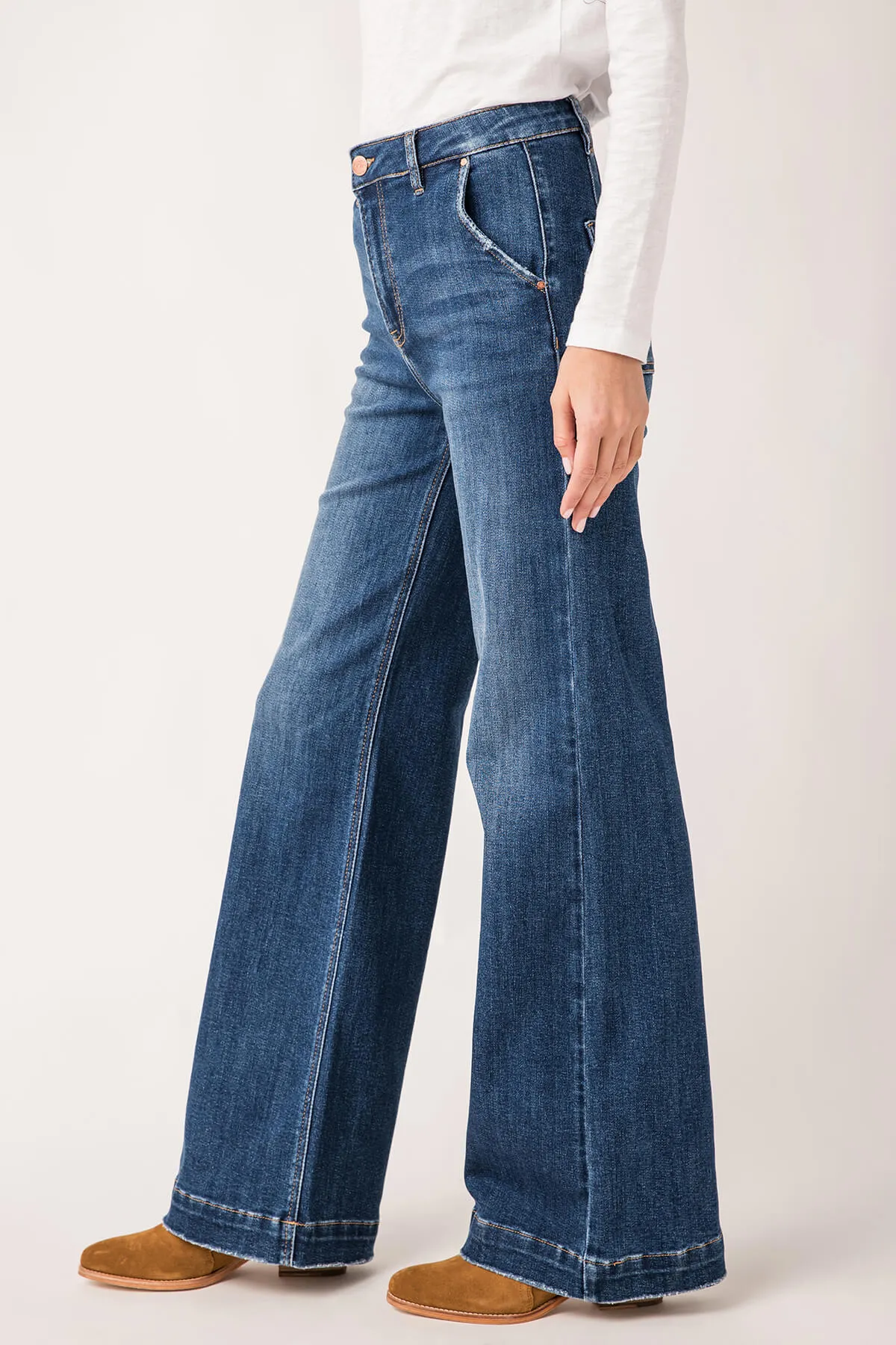 Jeans larges à jambe évasée Risen Trouser