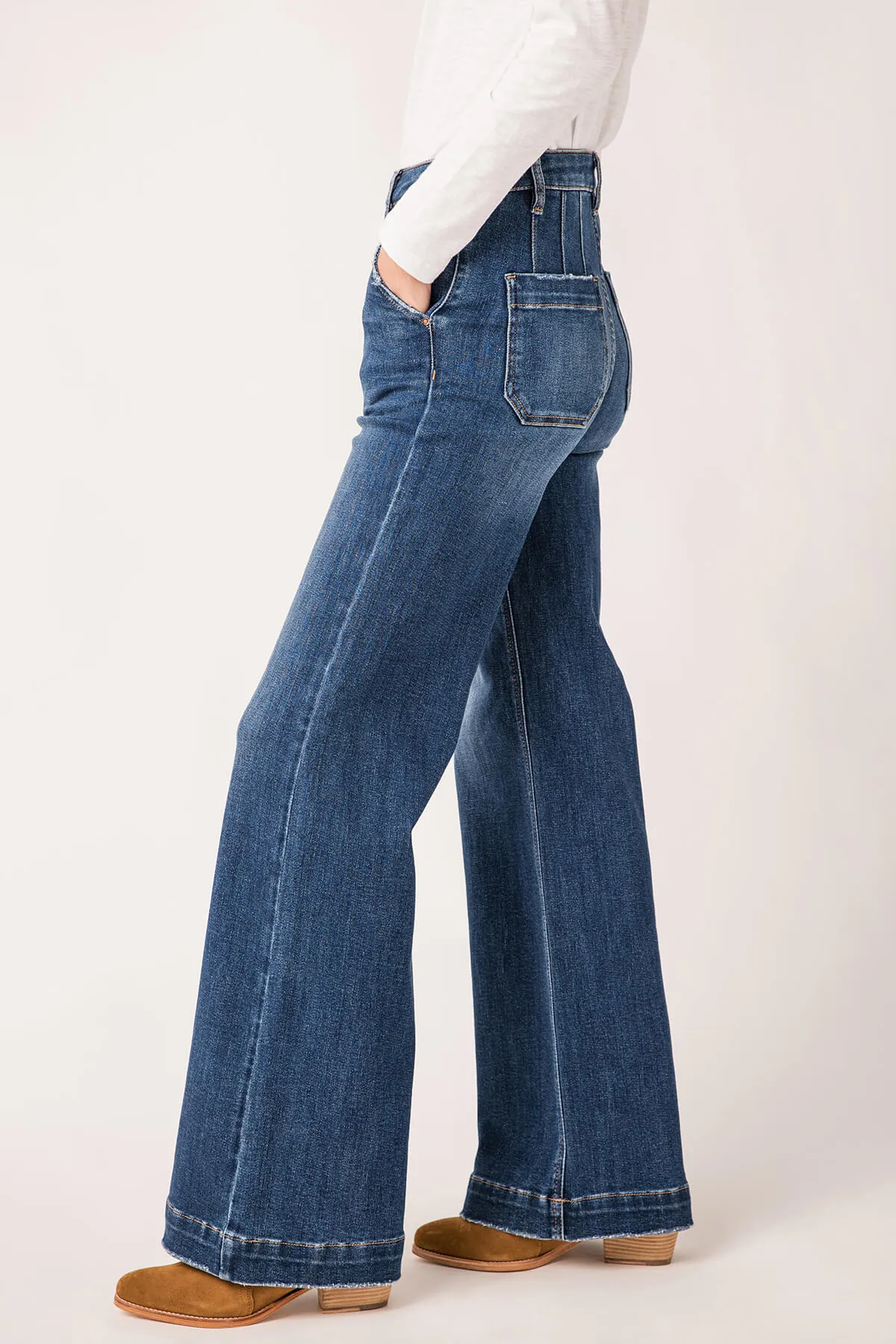 Jeans larges à jambe évasée Risen Trouser