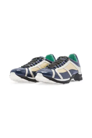Chaussures de course en cuir bleu