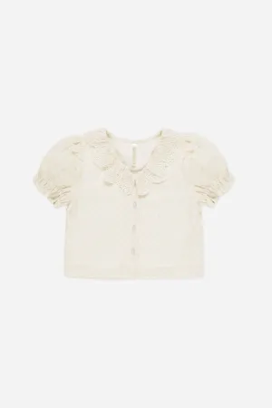 Rylee   Cru Blouse Bella pour bébés et enfants | Naturel