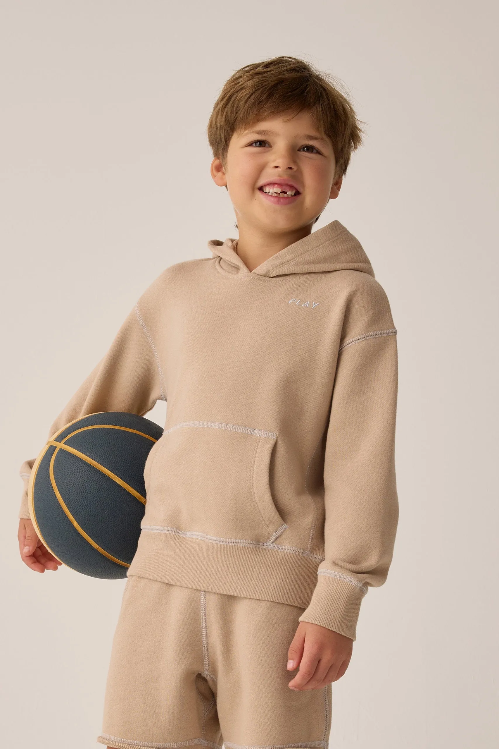 Rylee   Cru Hoodie Côte Bébé Enfant | Moka