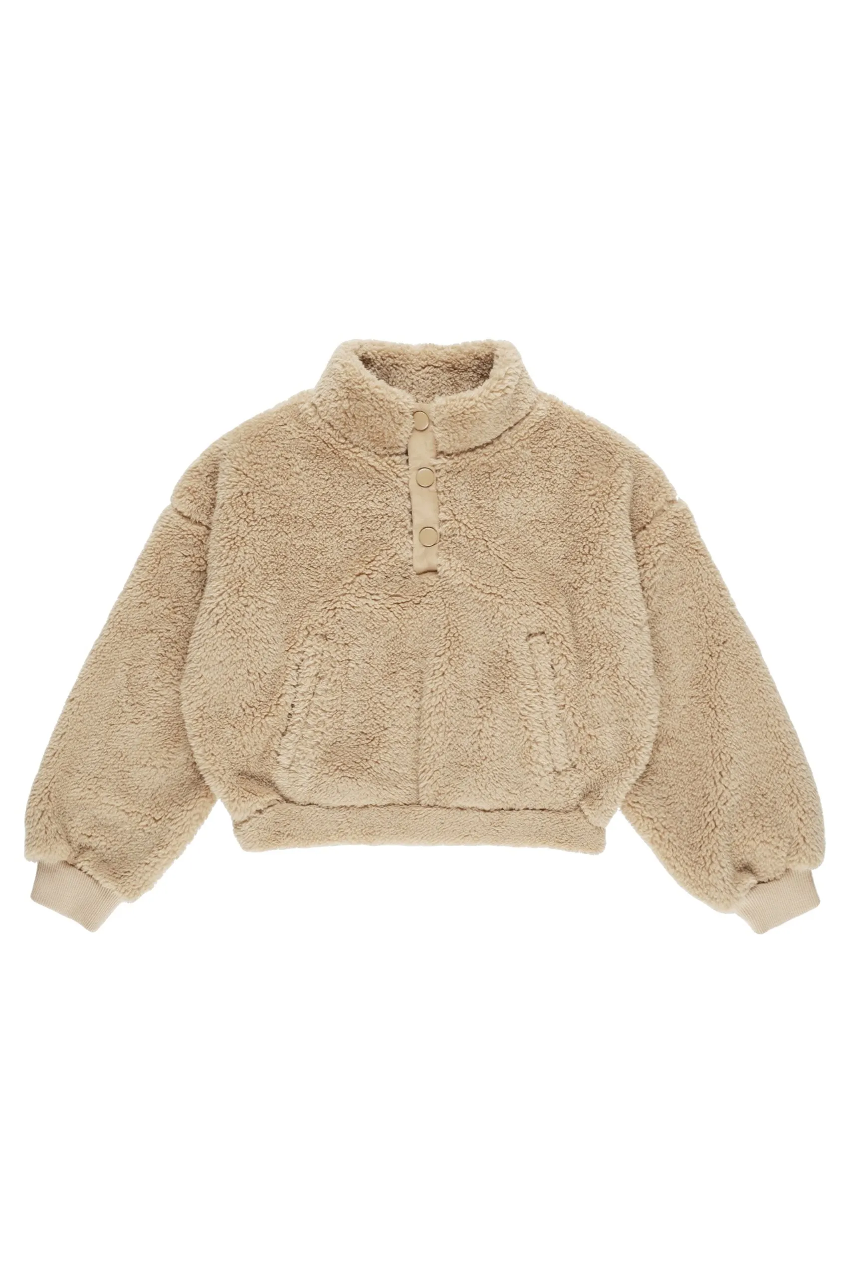 Rylee   Cru Pull-over à quart de zip pour bébés et enfants | Or