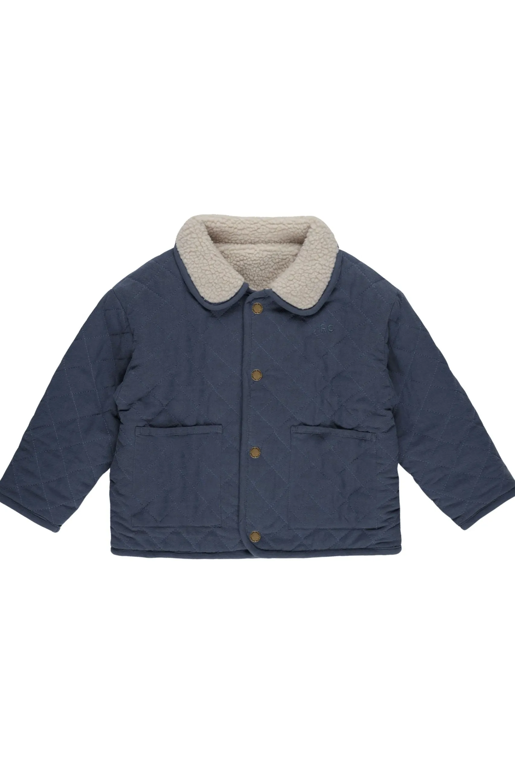 Manteau d'hiver matelassé pour bébé et enfant Rylee   Cru | Indigo