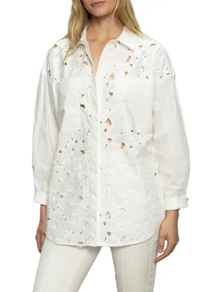 Sanctuary Clothing Chemise Boyfriend à Lacets et Dos Noué
