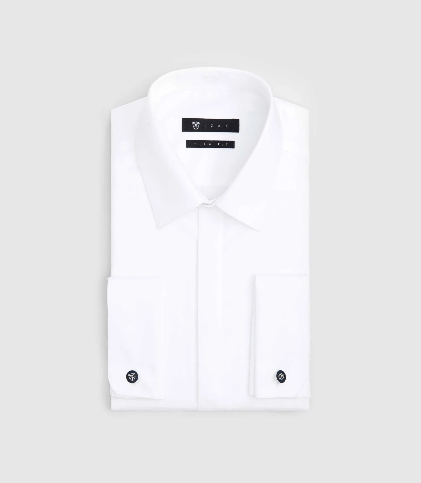 Chemise en satin blanc 