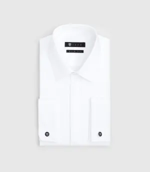 Chemise en satin blanc 