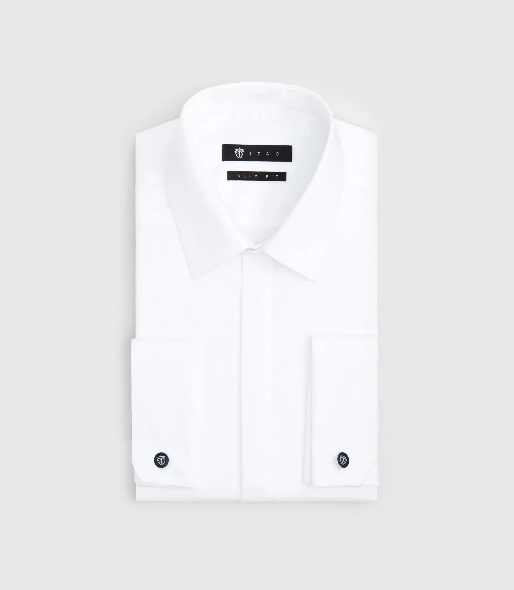 Chemise en satin blanc 