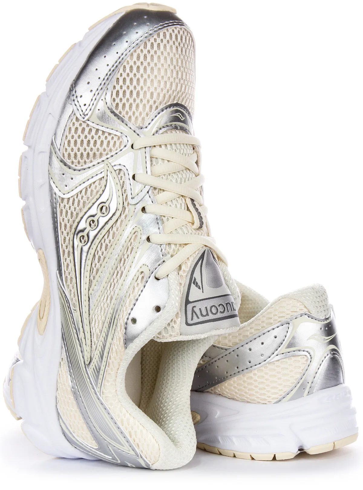 Saucony Ride Millennium En Crème Pour Femmes Chaussures Saucony